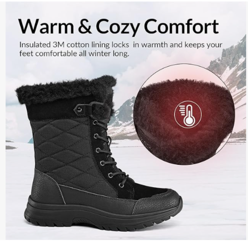 מגף לנשים לשלג ולקור mysoft Women's Winter Boots