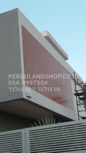 פרופילי אלומיניום דמוי עץ בחתך 2*4 ס