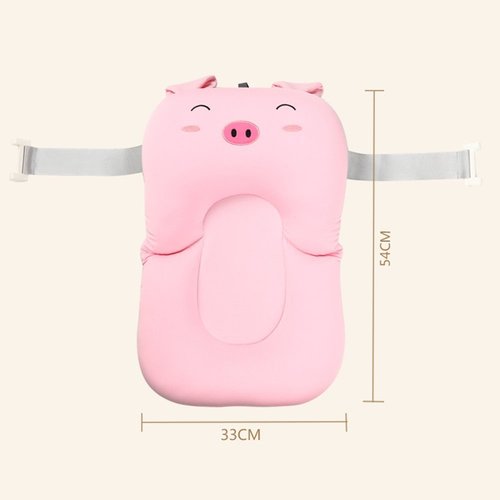 צף-קל - כרית אמבטיה לתינוק רצועות אבטחה - ורוד כוכבים