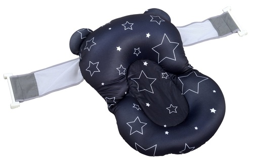 צף-קל - כרית אמבטיה לתינוק רצועות אבטחה - שחור כוכבים