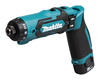 מברגה מתקפלת (מלפפון) + מצמד Makita DF012DSE 7.2V  