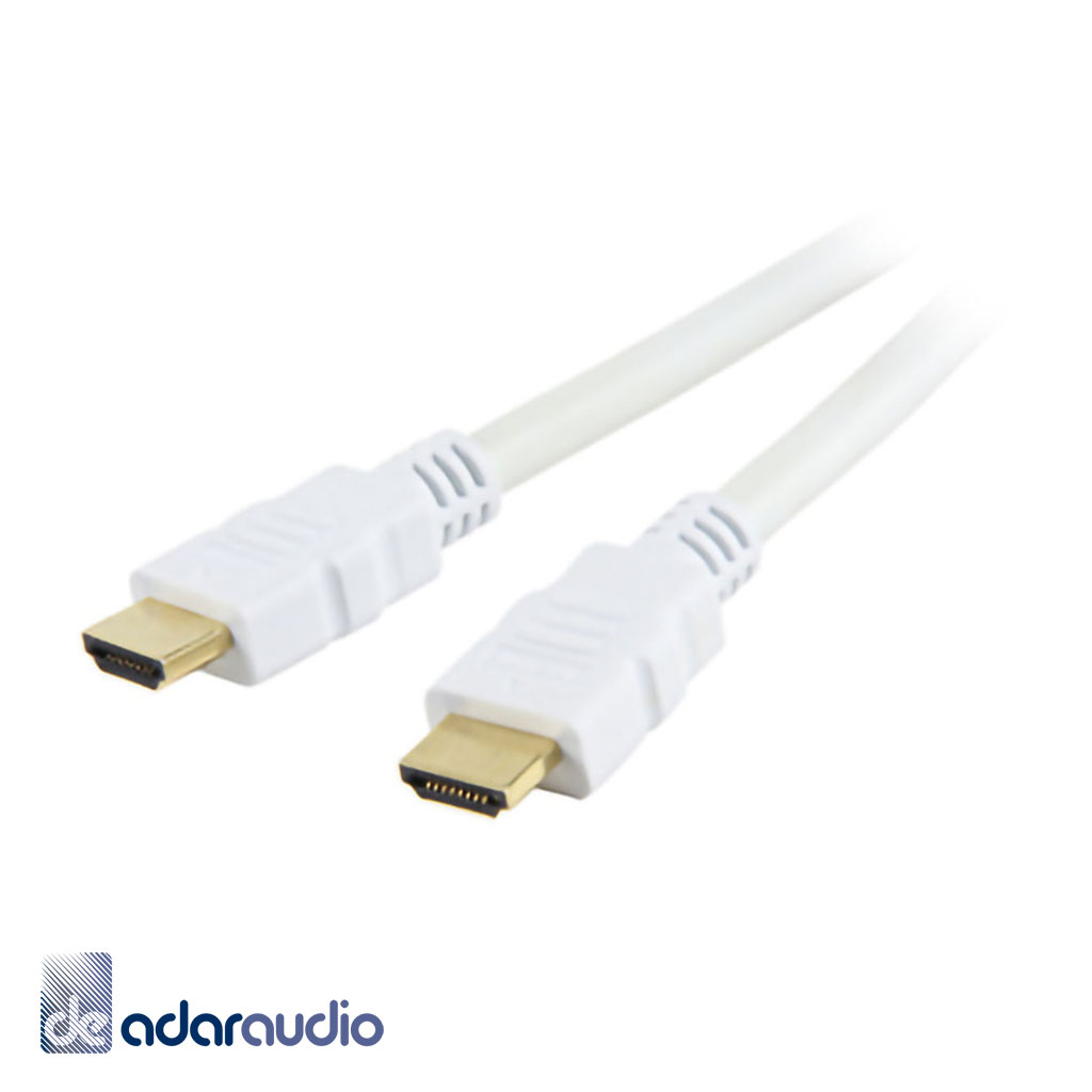 כבל HDMI 2.0 איכותי מוזהב 28AWG באורך 2 מטר לבן