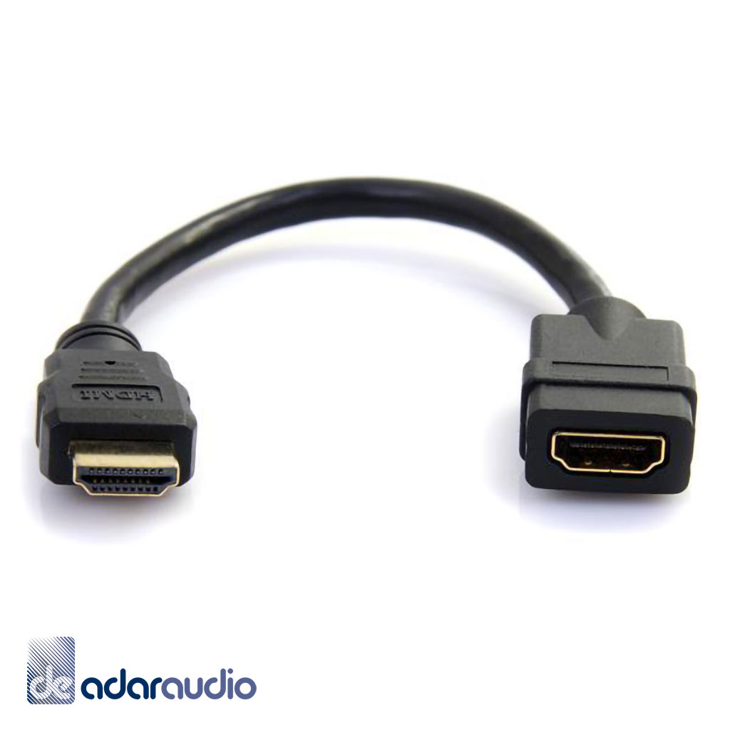 כבל הארכה HDMI זכר-נקבה 28AWG באורך 0.2 מטר