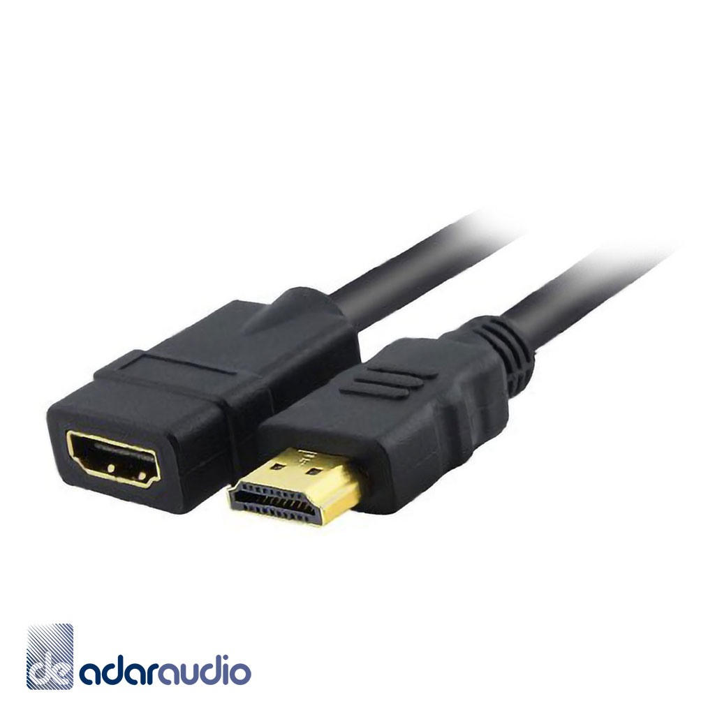 כבל הארכה HDMI זכר-נקבה 28AWG באורך 0.5 מטר