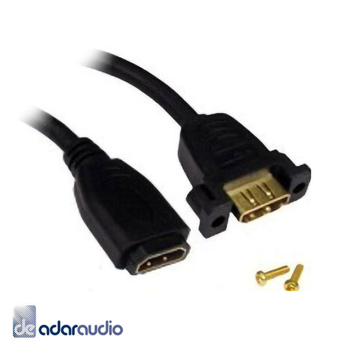 כבל HDMI זכר-נקבה לפנל באורך 50 ס