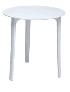 דגם 5990 שולחן אירועים עגול פלטה MDF בסיס פלסטיק מעובה צבע לבן pro set