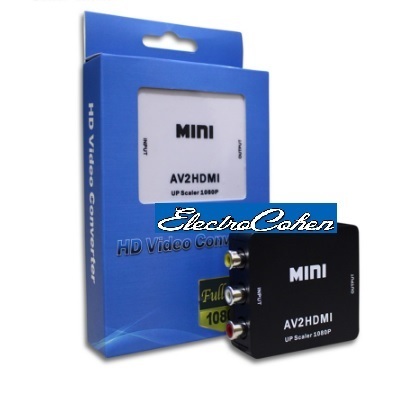 מתאם מעביר מחיבור RCA לחיבור HDMI מעביר AV TO HDMI