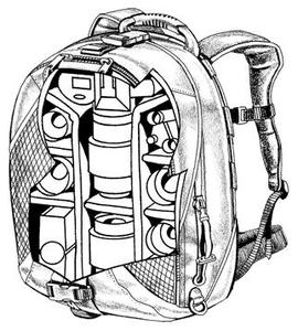 תיק צילום גב, אטום למים DZ100 Dryzone Backpack לאופרו