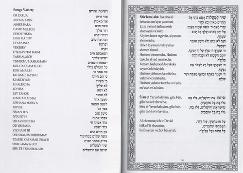 50 יחידות ברכת המזון ושבע ברכות בתרגום לאנגלית -עיצוב אישי (L)