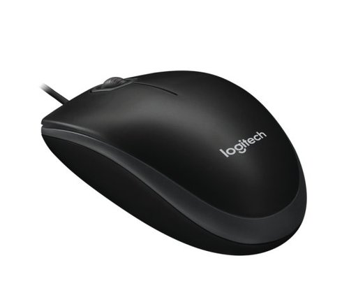 עכבר חוטי אופטי Logitech B100 Optical USB Mouse