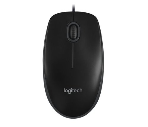 עכבר חוטי אופטי Logitech B100 Optical USB Mouse