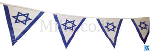 שרשרת דגלים ניילון ישראל משולש