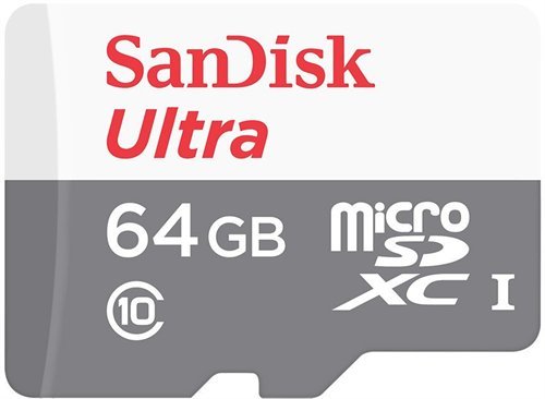 כרטיס זיכרון Ultra micro SDHC 64GB USH1 Class 10 Sandisk