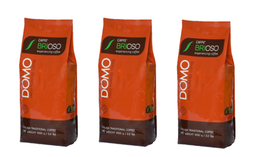3 ק”ג פולי קפה בריוסו דומו Caffe Brioso Domo