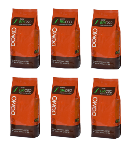 6 ק”ג פולי קפה בריוסו דומו Caffe Brioso Domo