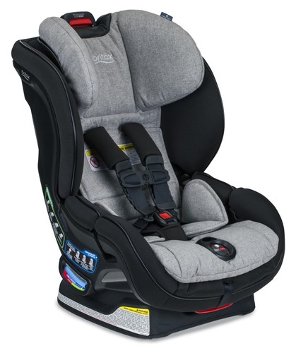 כיסא בטיחות בולווארד קליק טייט Boulevard ClickTight עם מוט אנטי ריבאונד ובד דוחה כתמים STAY CLEAN -אפור בהיר