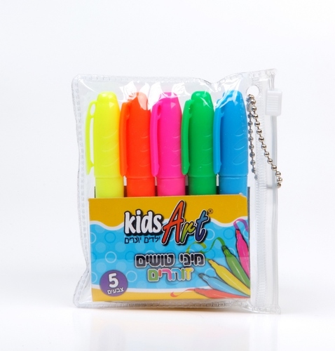 טוש הדגשה מיני - 5 צבעים KIDS ART
