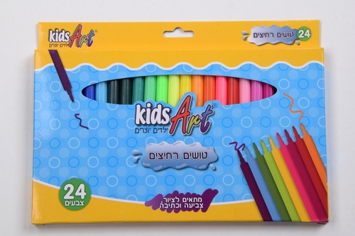 טושים רחיצים - 24 צבעים