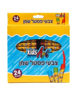 פסטל שמן - 24 צבעים KIDS ART