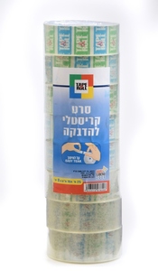 סרט הדבקה קריסטלי 18 מ"מ