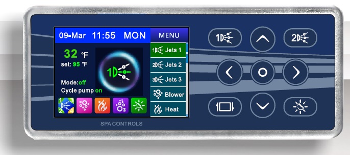 צג דיגיטלי לספא AQUAJET  דגם AG555 בלעדי!