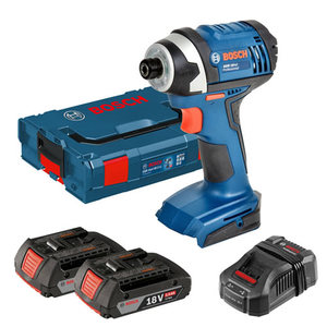 מברגת אימפקט 18V + שתי סוללות 4.0AH