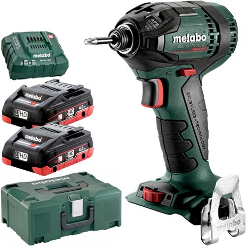 מברגת אימפקט 18V + שתי סוללות 4.0AH