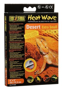 משטח חימום קטן מאד 4W לטרריום מדברי אקזוטרה Exo Terra Heat Wave Desert Extra Small