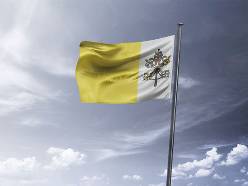 דגל הוותיקן - Vatican flag  - **דגל 30*40 - הזמנה ל5 יח ומעלה**