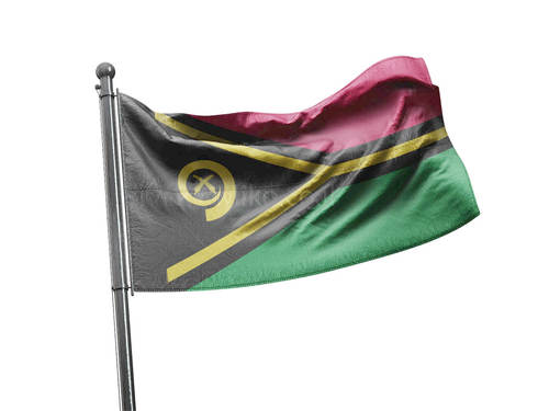 דגל ונואטו - Vanuatu flag  - **דגל 30*40 - הזמנה ל5 יח ומעלה**