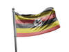 דגל אוגנדה - Uganda flag  - **דגל 30*40 - הזמנה ל5 יח ומעלה**
