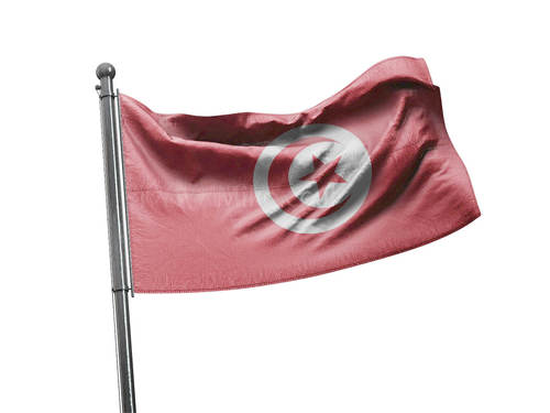 דגל תוניסיה - Tunisia flag - **דגל 30*40 - הזמנה ל5 יח ומעלה**