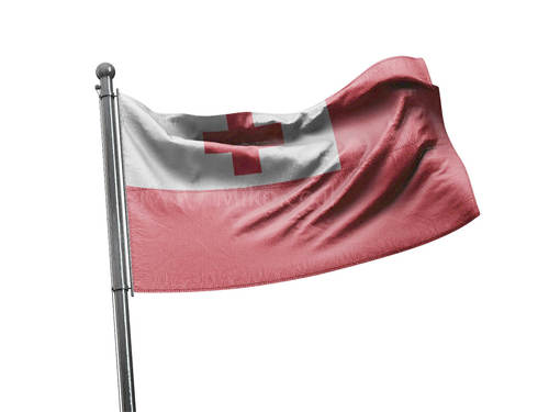 דגל טונגה - Tonga flag - **דגל 30*40 - הזמנה ל5 יח ומעלה**