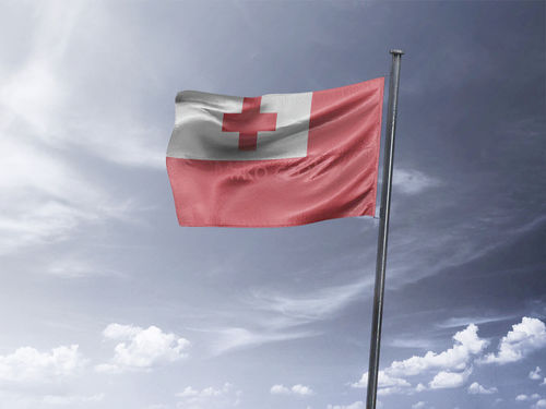 דגל טונגה - Tonga flag - **דגל 30*40 - הזמנה ל5 יח ומעלה**