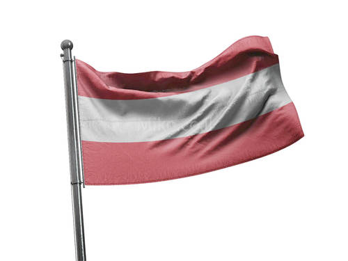 דגל אוסטריה - Austria flag - **דגל 30*40 - הזמנה ל5 יח ומעלה**