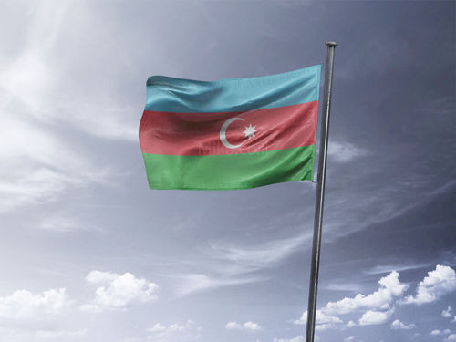דגל אזרבייג'ן - Azerbaijan flag - **דגל 30*40 - הזמנה ל5 יח ומעלה**