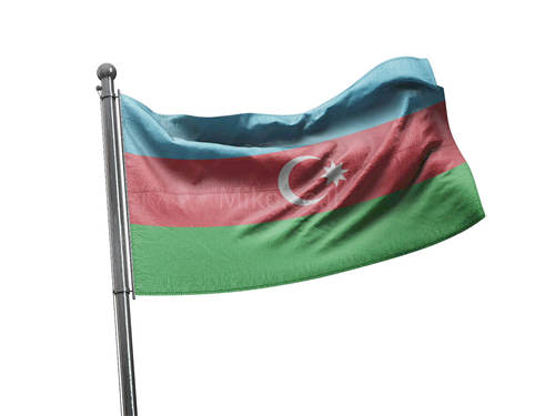 דגל אזרבייג'ן - Azerbaijan flag - **דגל 30*40 - הזמנה ל5 יח ומעלה**