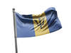 דגל ברבדוס - Barbados flag - **דגל 30*40 - הזמנה ל5 יח ומעלה**