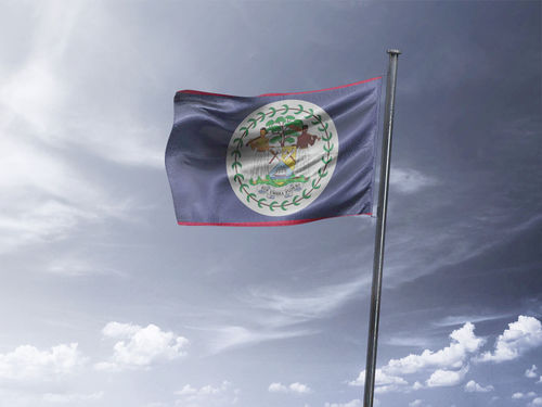 דגל בליז - Belize flag - **דגל 30*40 - הזמנה ל5 יח ומעלה**