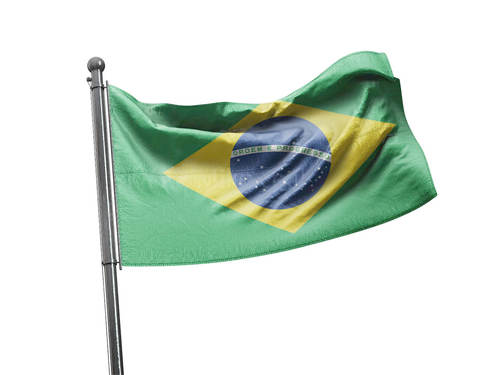 דגל ברזיל - Brazil flag - **דגל 30*40 - הזמנה ל5 יח ומעלה**