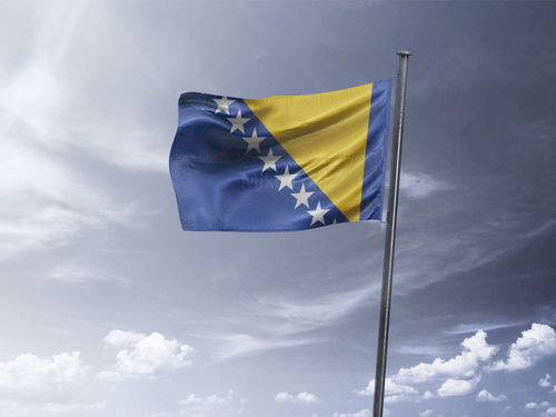 דגל בוסניה והרצגובינה - Bosnia and Herzegovina flag - **דגל 30*40 - הזמנה ל5 יח ומעלה**