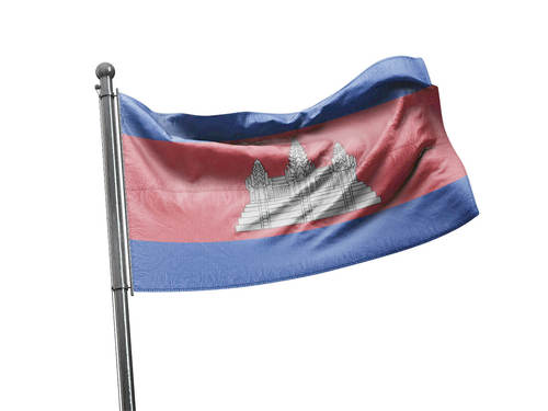 דגל קמבודיה - Cambodia flag - **דגל 30*40 - הזמנה ל5 יח ומעלה**