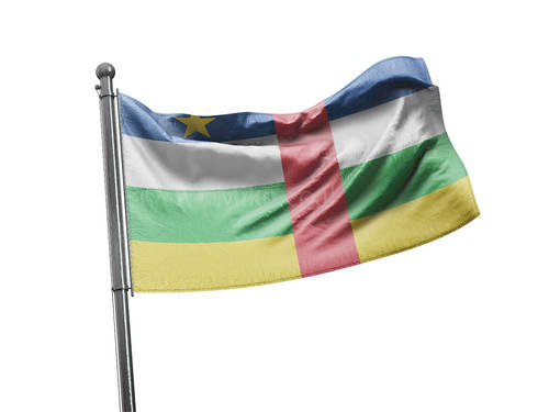 דגל הרפובליקה המרכז-אפריקאית - Central African Republic flag - **דגל 30*40 - הזמנה ל5 יח ומעלה**