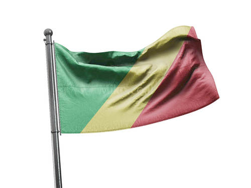 דגל קונגו - Congo flag - **דגל 30*40 - הזמנה ל5 יח ומעלה**