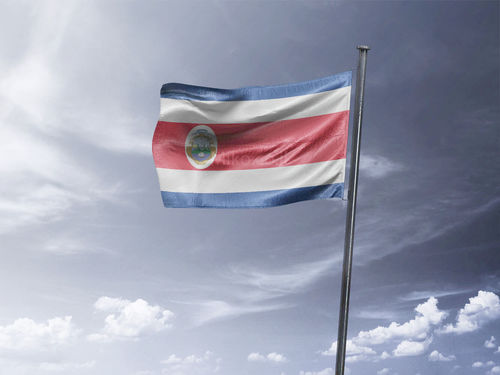 דגל קוסטה ריקה - Costa Rica flag - **דגל 30*40 - הזמנה ל5 יח ומעלה**