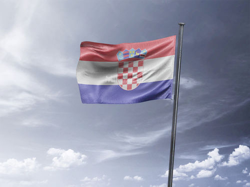 דגל קרואטיה - Croatia flag - **דגל 30*40 - הזמנה ל5 יח ומעלה**