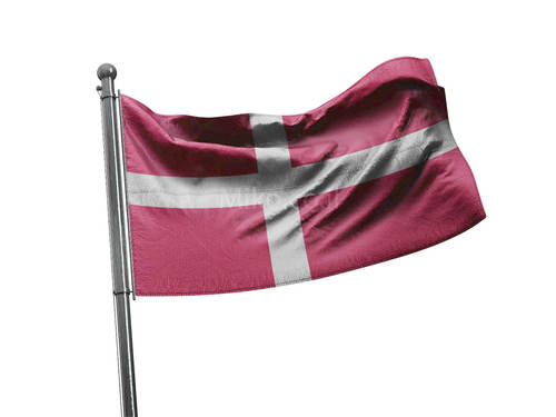 דגל דנמרק - Denmark flag - **דגל 30*40 - הזמנה ל5 יח ומעלה**