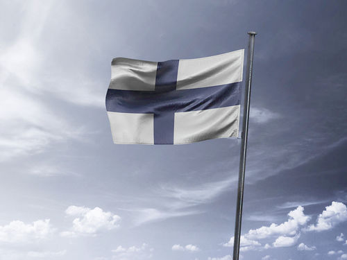 דגל פינלנד - Finland flag - **דגל 30*40 - הזמנה ל5 יח ומעלה**