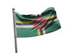 דגל דומיניקה - Dominica flag - **דגל 30*40 - הזמנה ל5 יח ומעלה**