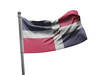 דגל הרפובליקה הדומיניקנית - Dominican Republic flag - **דגל 30*40 - הזמנה ל5 יח ומעלה**